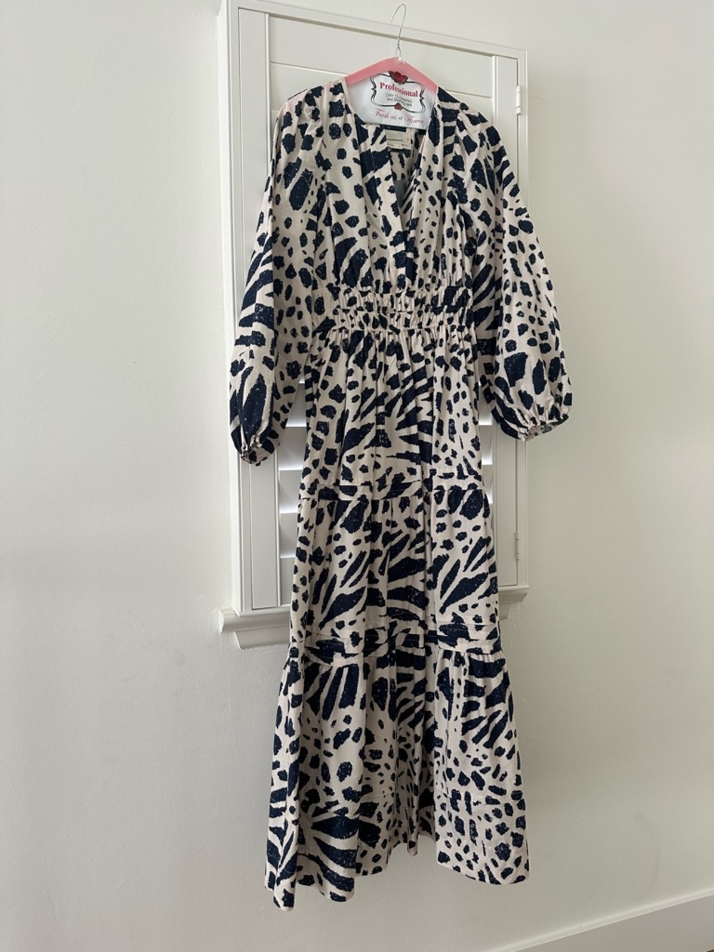 Worn once. Anthropologie Somerset Maxi Dress - Long Sleeve Poplin Edition